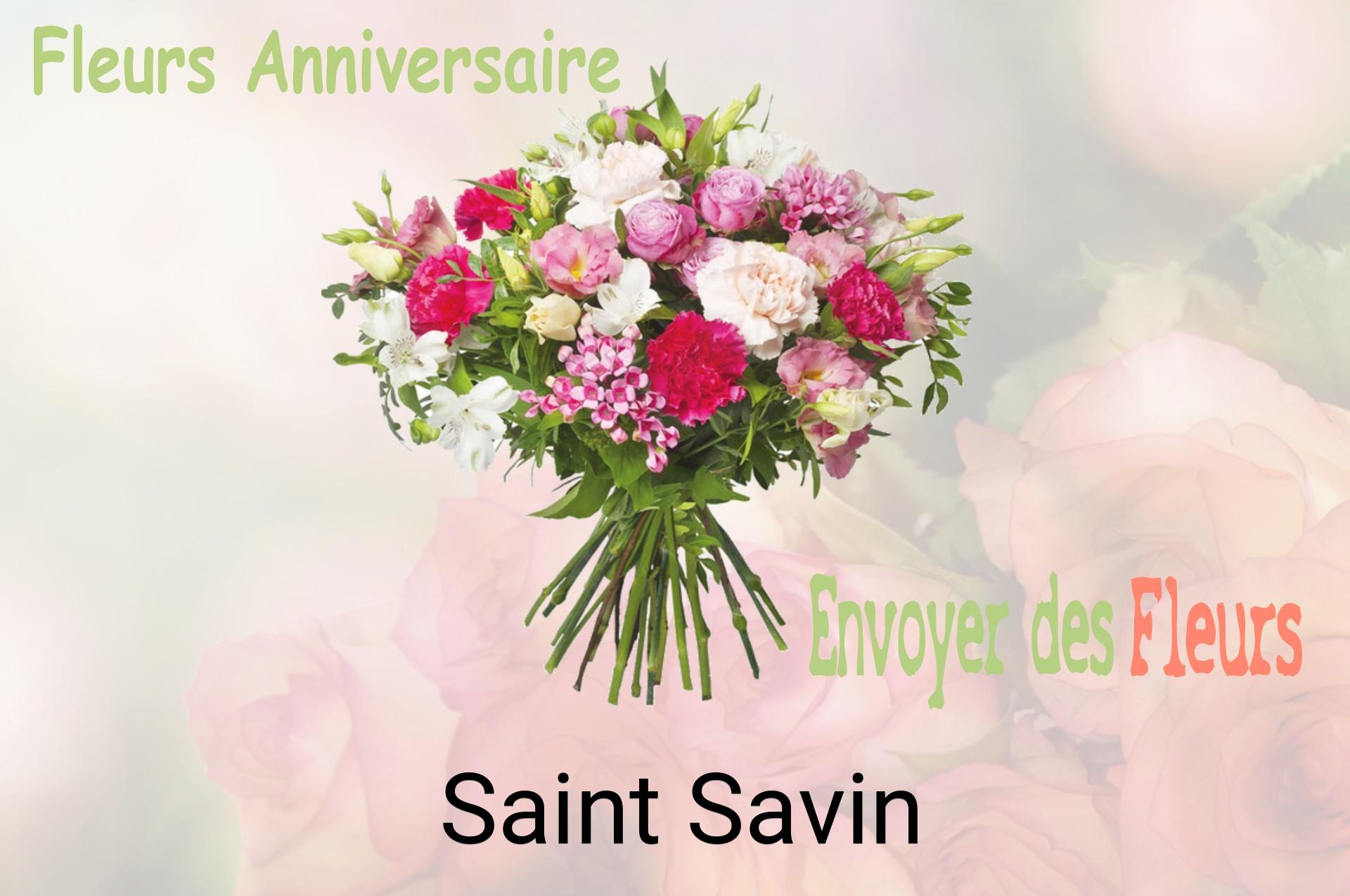 Bouquet de fleurs d’anniversaire livré à Saint-Savin