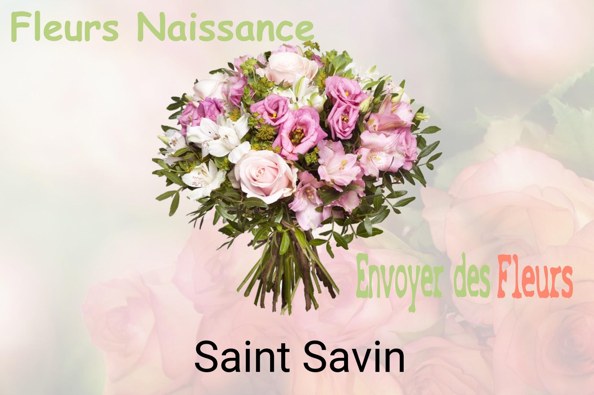 Bouquet de fleurs de naissance livré à Saint-Savin